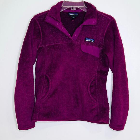 Patagonia Re-Tool Snap-T Fleece Pullover Women’s Small Purple Magenta Polartec - Picture 1 of 7